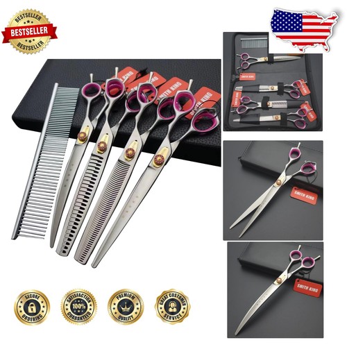 Sharp & Durable Dog Grooming Shears Set - Perfect for Right & Left-Handed Users