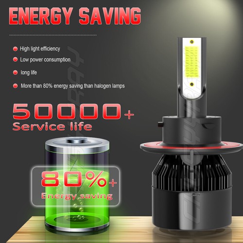 LED For Chevy HHR 2006-2011 2Side Headlight H13 9008 White 2 Bulbs High/Low Beam - Picture 10 of 11