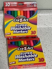Cra-Z-Art Super Washable Markers 2 Packs Classic Colors