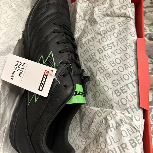 Lotto Stadio 705 TF man 219707 AS7 Turf shoes black Men's size 13 - Picture 5 of 8