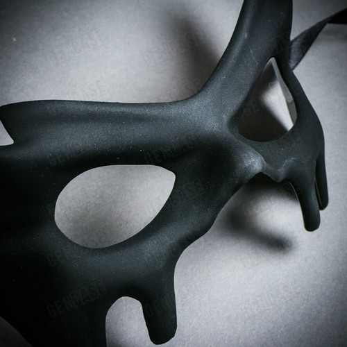Black Devil Eye Mask For Masquerade Ball Costume Party | Wedding Eye Mask Black - Picture 5 of 7