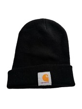 Carhartt Knit Cuffed Beanie One Size Black Winter Hat Cap Mens 2022 Outdoor