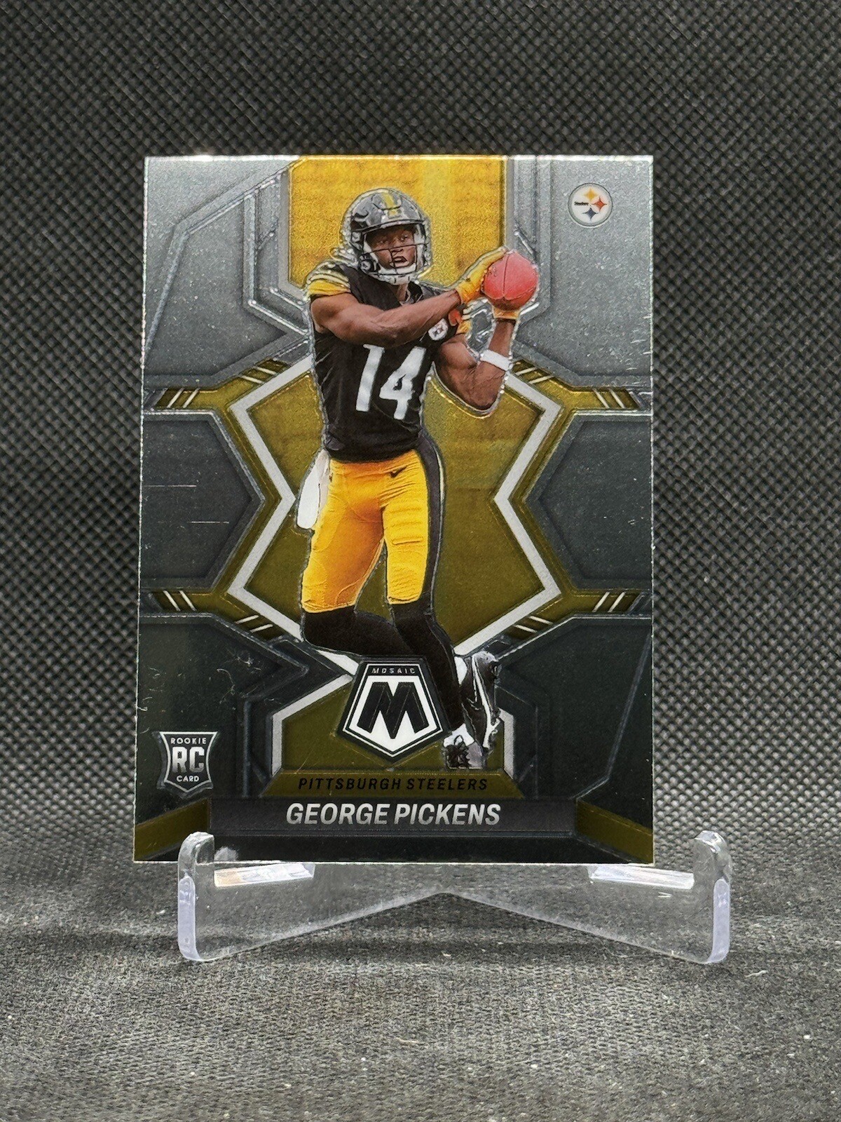 2022 Mosaic Football - George Pickens, #318 (RC) - Base - Pittsburgh Steelers