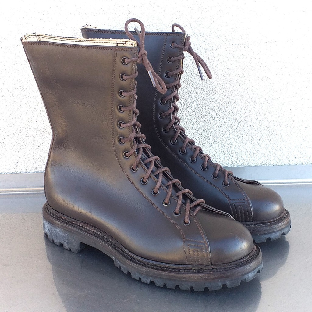靴 Italian Army Service Shoes / Size:42 Original Italian Military High Top Gym Shoes Durable Design
