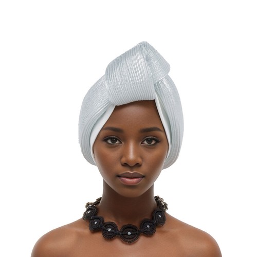 Brillo Mujeres Nudo Africano Cabeza Envolvente Gorra Turbante Hiyab Pañuelo Gorro Fiesta Nuevo - Imagen 16 de 28