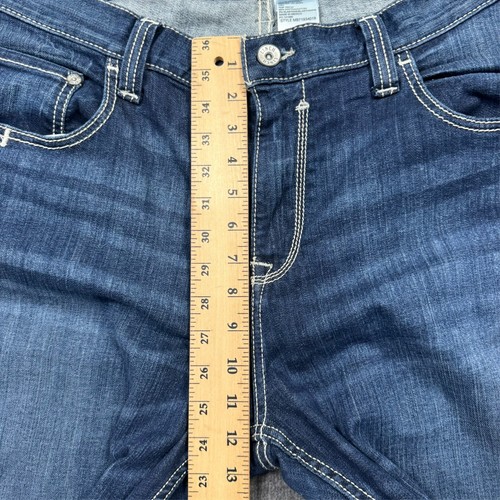 Cinch Jeans Mens 38x32 Blue Carter 2.0 Whiskered Faded Cowboy Western Workwear - Picture 18 of 21