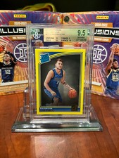 2018-19 Panini Donruss #177 Luka Doncic Yellow Flood RC - BGS 9.5 