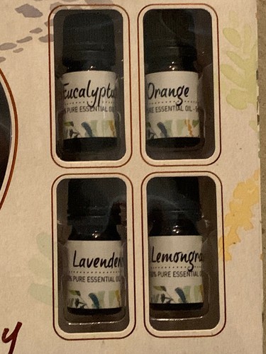 AROMATHERAPY PORTABLE DIFFUSER WITH 4-ESSENTIAL OILS - Picture 3 of 6