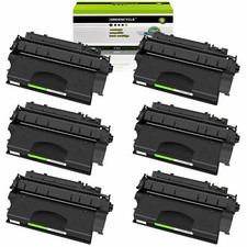 6 Pack CF280X High Yield BK Toner Fits for HP LaserJet Pro 400 M401a M401n M401d