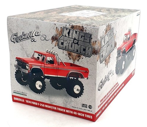 Monster Truck Ford F-250 Greenlight scala 1/18 13646 - 1974 - Godzilla - Foto 6 di 6