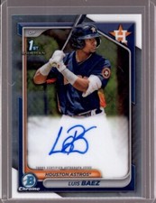 LUIS BAEZ 2024 Bowman Chrome 1st #CPA-LB RC Autograph Auto