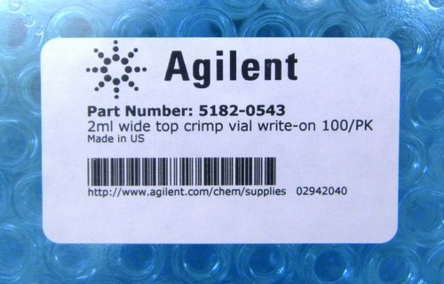 LOT OF 700 Agilent 2 mL Crimp-Top Vials Clear 12 x 32 mm Certified 5182-0543 - Picture 2 of 2