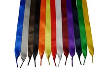 Satin Schnürsenkel Laces Deko Basteln 16 Farben Turnschuhe Sneaker L 80-180cm