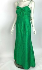 Watters 4421 Silk Maxi Bridesmaid Dress Prom Green Vintage Women 10 NWT