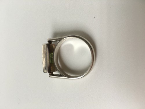 Vintage RING 925 Sterling Silber + Peridot - Bild 7 von 8