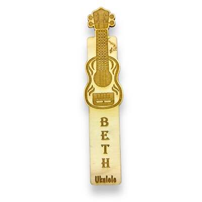 Bookmark - PERSONALIZED Ukulele - birch wood Bookmark - PERSONALIZED Ukulele - birch wood