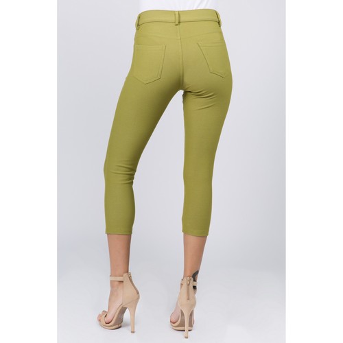 Women's 5 Pocket Capri Jeggings Stretchy Pants Jeans Leggings Plus Size Included - Picture 87 of 154