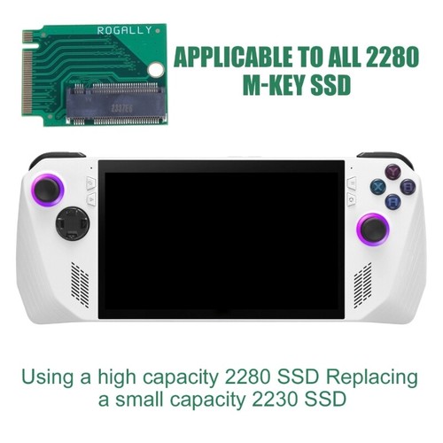 Adaptateur 90 Degrés pour Console Portable Rog Carte Transfert Disque Dur Adaptateur - Photo 2/8
