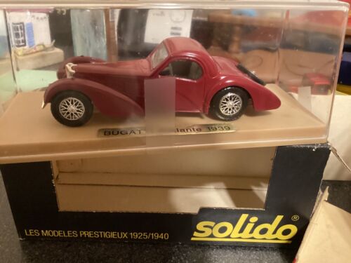 lot of 2 Solido 1929 Fiat,Bugatti 88, both boxed, boxes aged,cars new - Picture 5 of 6