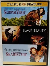 National Velvet, The Story of Seabiscuit, Black Beauty 2DVDs  NICE !