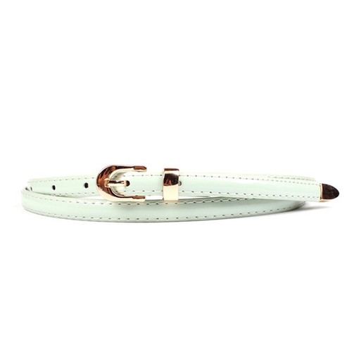 Fashion Women Ladies Skinny PU Leather Thin Waist Belt Narrow Waistband Dress - Picture 24 of 36