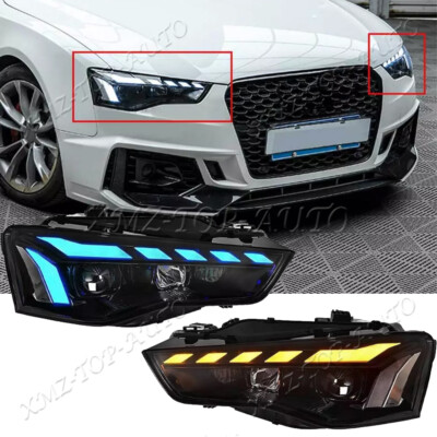 For 2012-2016 Audi A5 Head Lamp Sequential LED Headlights Assembly