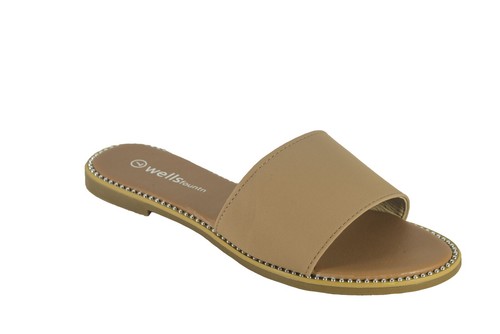 Nuevas Mujeres Sandalias Gladiador Zapatos Chanclas Abatibles Planas con Cabezas de Uñas Zapatilla Zapatos - Imagen 12 de 25