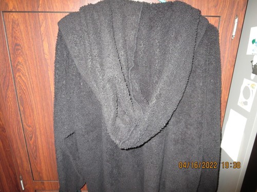 HEM & THREAD BLACK JACKET WITH HOOD---ONE SIZE FITS ALL--#2 - Picture 11 of 12