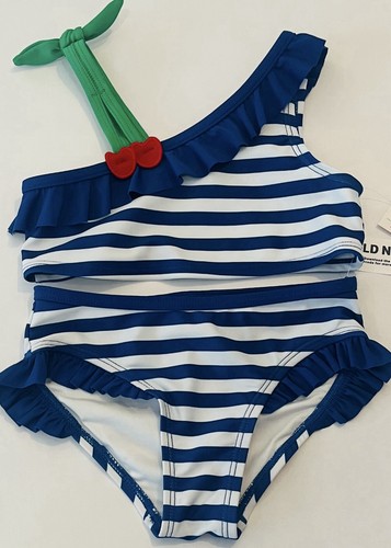 Old Navy Toddler Girl Bathing Suit 5T Cherry 2 PC Bikini Set New - Picture 2 of 2