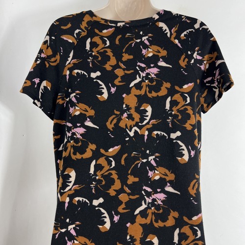 Nine West Dress Women's Medium Short Sleeve V Neck Knee Length Shift - Picture 7 of 11