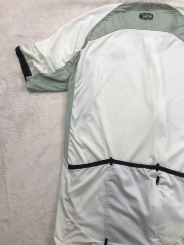 SUGOI Cycling Climber's Jersey Womens Large White Full Zip 3 Rear Pockets #3113 - Picture 9 of 12