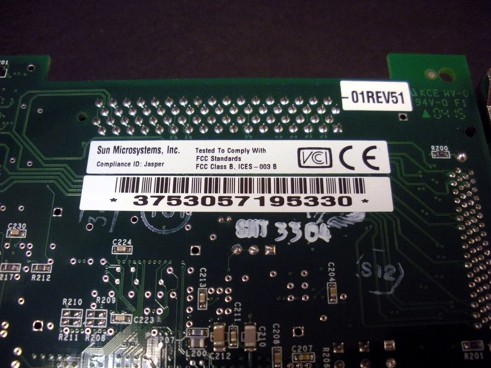 Sun 375-3057 X6758A PCI Dual Ultra3 SCSI Host Adapter Card - Image 3 of 3