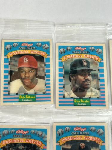 1991 Kellogg's Corn Flakes Baseball Greats Complete Set 1-15 Aaron Mays Gibson - Picture 2 of 10