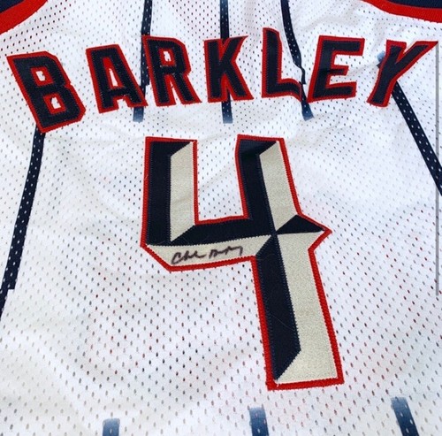 FLASH SALE Authentic Charles Barkley Vintage Signed Houston Rockets Jersey - Picture 2 of 7