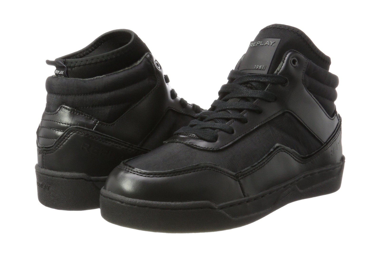 REPLAY Mens Hutre Hi-Top Trainers Black 7 7 7 UK 57b94e REPLAY Mens Hutre Hi-Top Trainers Black 7 7 7 UK 57b94e