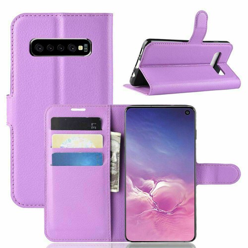Funda billetera magnética de cuero a prueba de golpes para Samsung Galaxy S10+ Plus S10e - Imagen 20 de 22