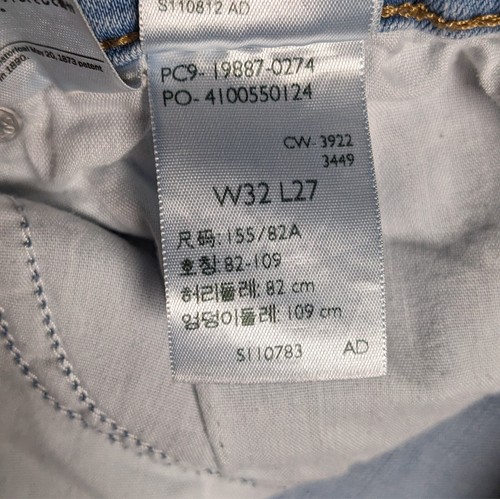 Levis Jeans Damen 32 (35x27) blau Boyfriend Tapered helle Waschung Stretch Denim - Bild 9 von 10
