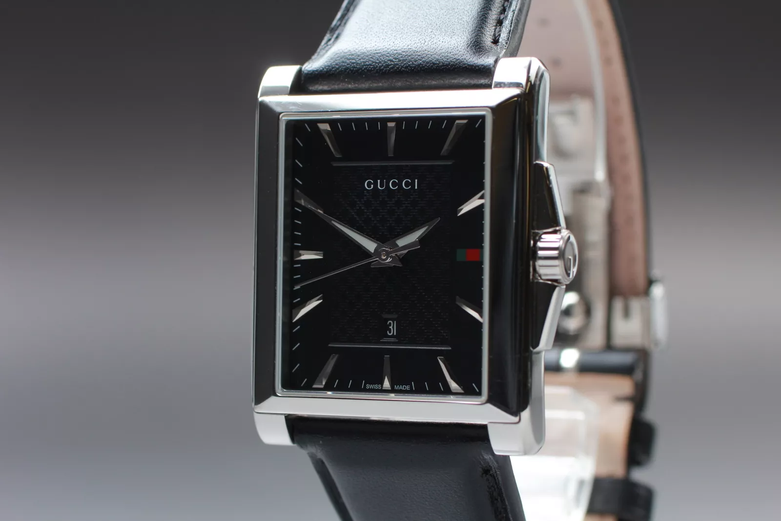 [Presque comme neuf] Gucci G Timeless 138,4 cadran noir quartz homme du JAPON W363