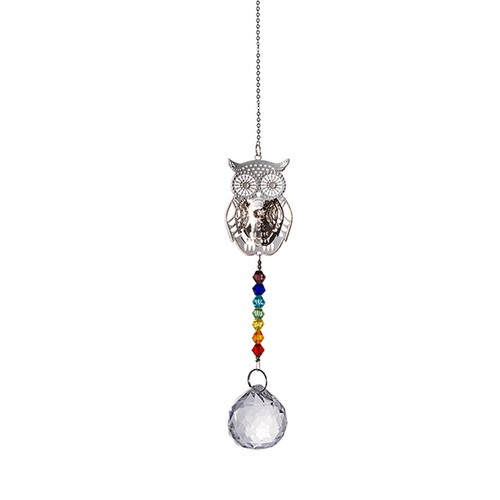 Dragonfly Owl Angel Pendant with Crystal Suncatcher Hanging Ornaments for Window - Bild 42 von 102