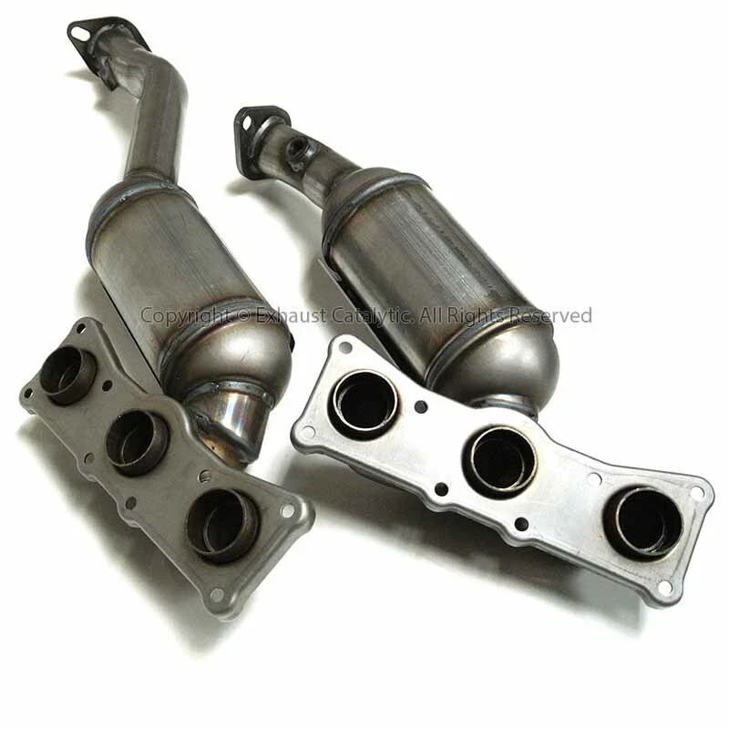 2007-2012 BMW 328i 3.0L Manifold Catalytic Converter 2 PIECES PAIR - Image 3 of 4