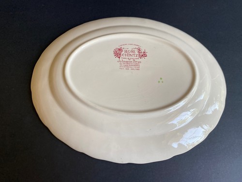 Johnson Bros. Rose Chintz 11 1/2” Oval Platter Made in England - Picture 4 of 6