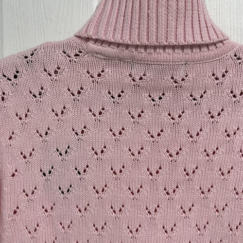 Crystal-Kobe Junior Long Sleeve Light Pink Turtle Neck Sweater Size S - Picture 9 of 11