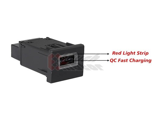 Upgrade Button USB-A QC 3.0 Fast Charging Socket For Transporter Multivan T6 - Picture 4 of 7