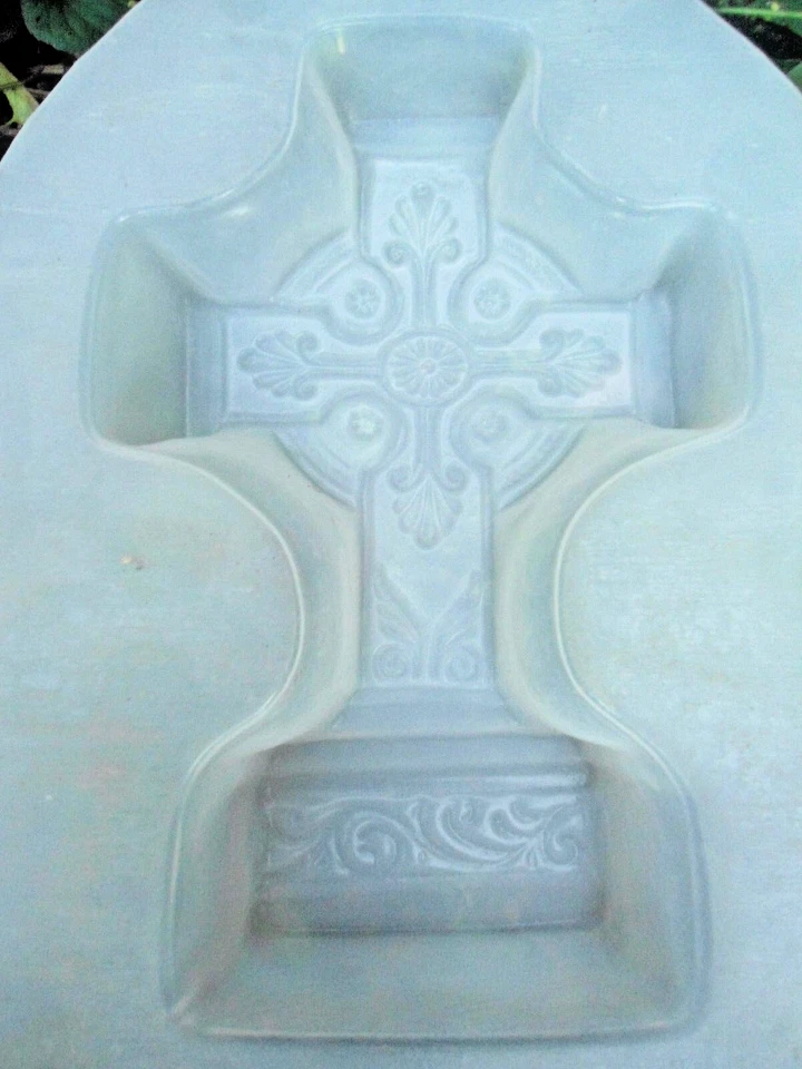 Molde cruzado independiente yeso hormigón resina molde fundido años 100 10" x 6" x 3" Foto 4 de 4