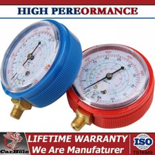 HVAC A/C Air Refrigeration High & Low Pressure Gauge Set for R410A R134A R22