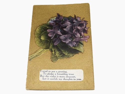 Konvolut 10 antike Postkarten, Motiv Ostern Feiertage, Blumen, Hühner, CRD-32 - Bild 3 von 22