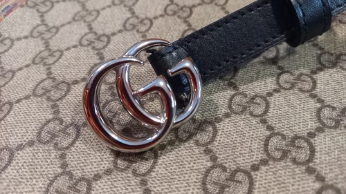 CINTURA GUCCI MARMONT NERA DONNA TG 90 #G5 - Imagen 3 de 5