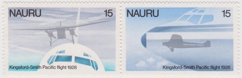 (NA87) 1979 Nauru 4set 10c- 30c Flight Anni MUH ow200-3 - Picture 3 of 3