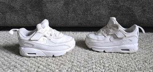 Nike Air Max 90 EasyOn (PS) White/Silver (HF6357 102) Sneaker Toddler Size 7c - Picture 4 of 8