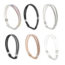 Women's High Heeled Shoe Straps Shiny Shoe Decoration Anti-drop Heel Straps